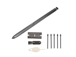 Caneta Stylus Com Pontas De Reposição Alta Sensibilidade Para Galaxy Note 10 Note 10 Plus Preta