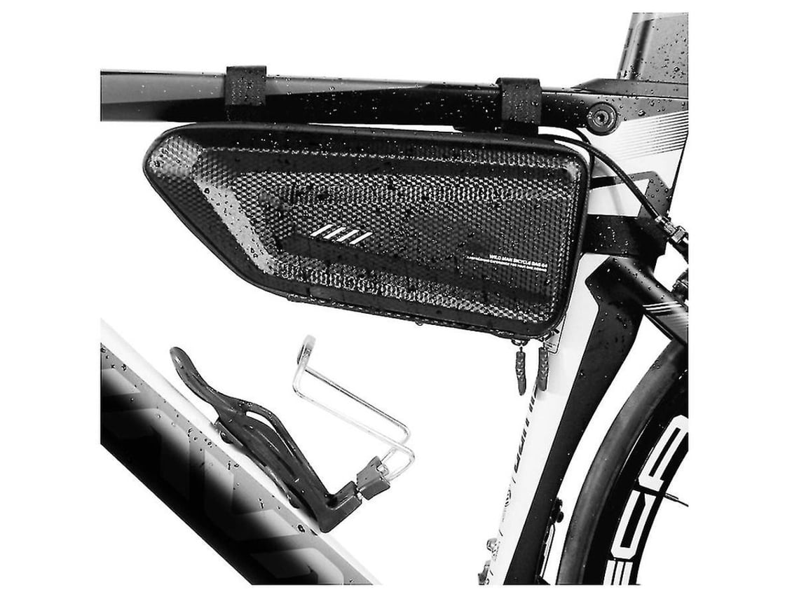 Bolsa triangular para bicicleta de montaña/BMX IPX8, color negro, Yizhood