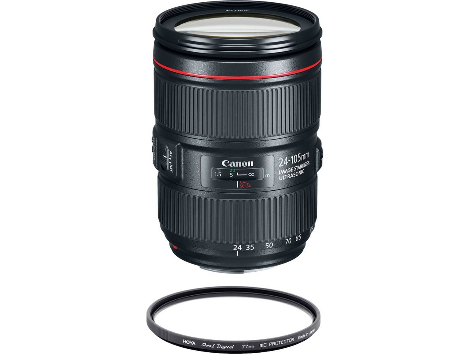 Objetivo CANON EF 24-105mm F4L IS II USM (Caja Blanca) + Protetor HOYA 77mm PRO 1D