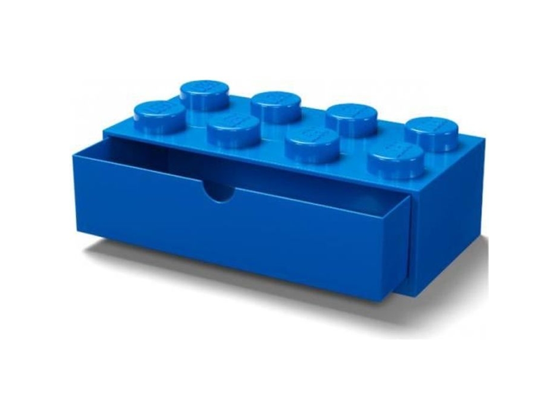 Caja de Almacenamiento Apilable LEGO 8 Botones Azul Talla L