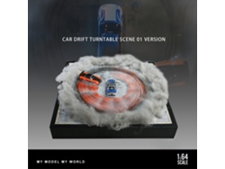 1moreart 970204 1/64 Mini Rc Car Parts Drift Turntable Scene 01 Version Simulation Model Rotatable Miniature Landscape