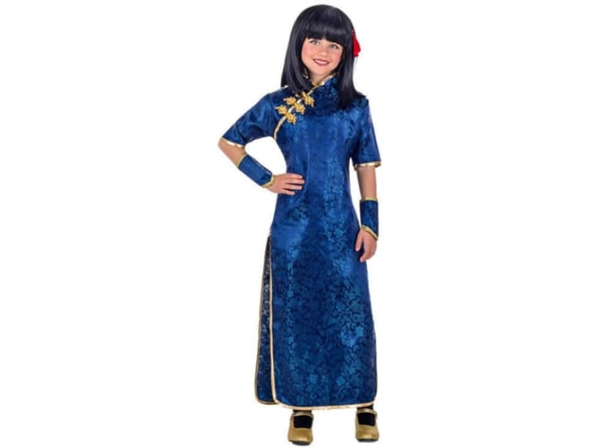 Disfraz de Niña DISFRAZZES China Azul (Talla: 10 a 12 años)