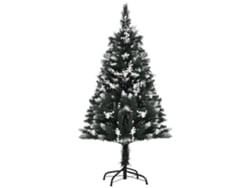 Árbol de Navidad de 120 cm, 222 ramas, 28 adornos, acero verde.