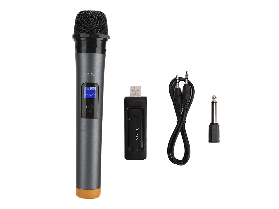 Micrófono Inalámbrico Portátil Con Receptor Para Altavoz De Karaoke