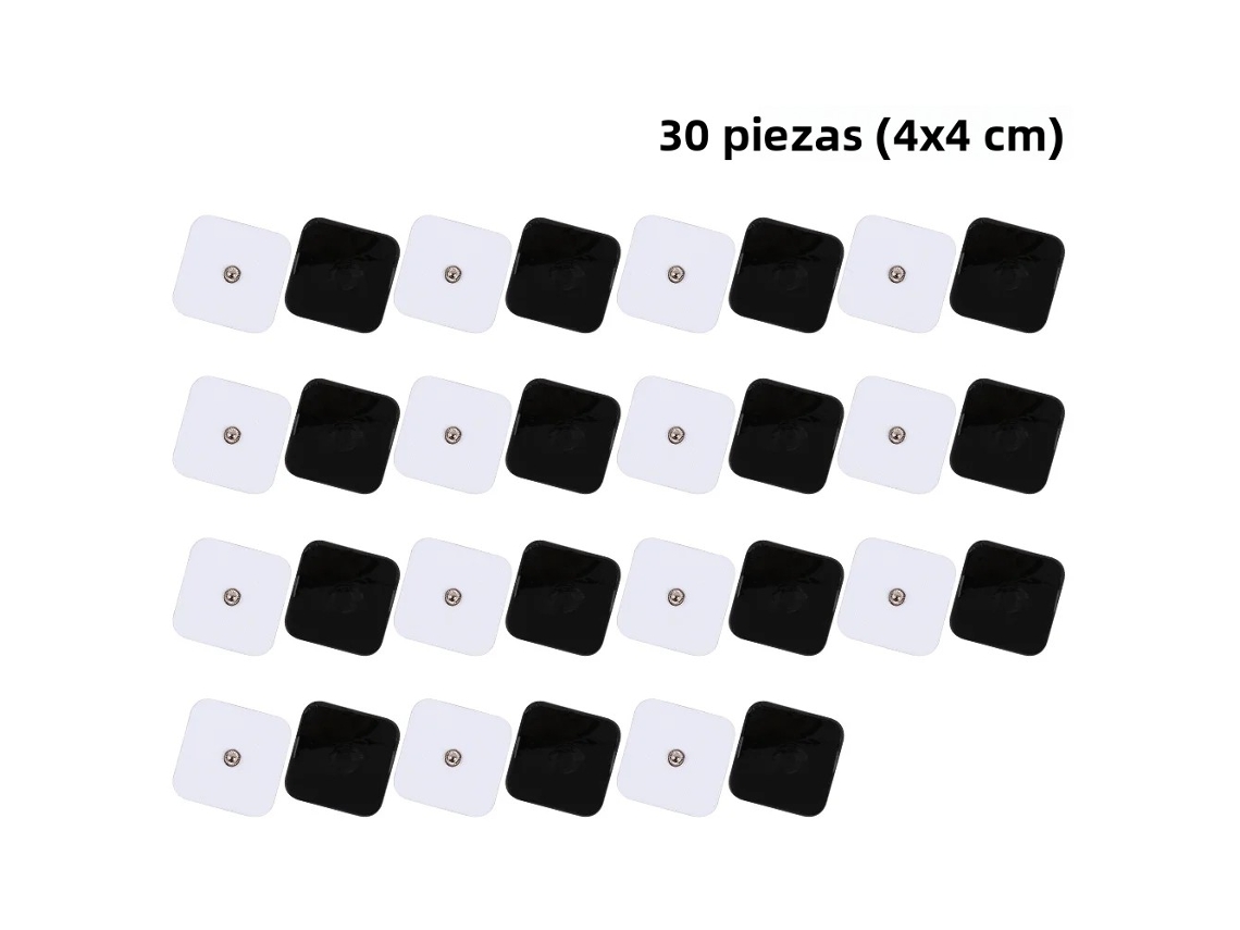 Parches de estimulación muscular electroestimulante (EMS) para masaje. MDUG (30 unidades, 4x4 cm)