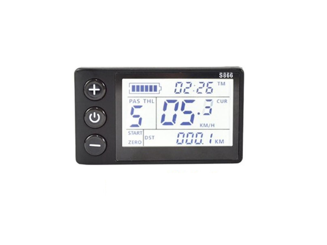 Pantalla Lcd Para Bicicleta Eléctrica S866, Panel De Control Con Medidor Para Bicicleta Eléctrica Y Scooter Eléctrico, Resistente Al Agua.