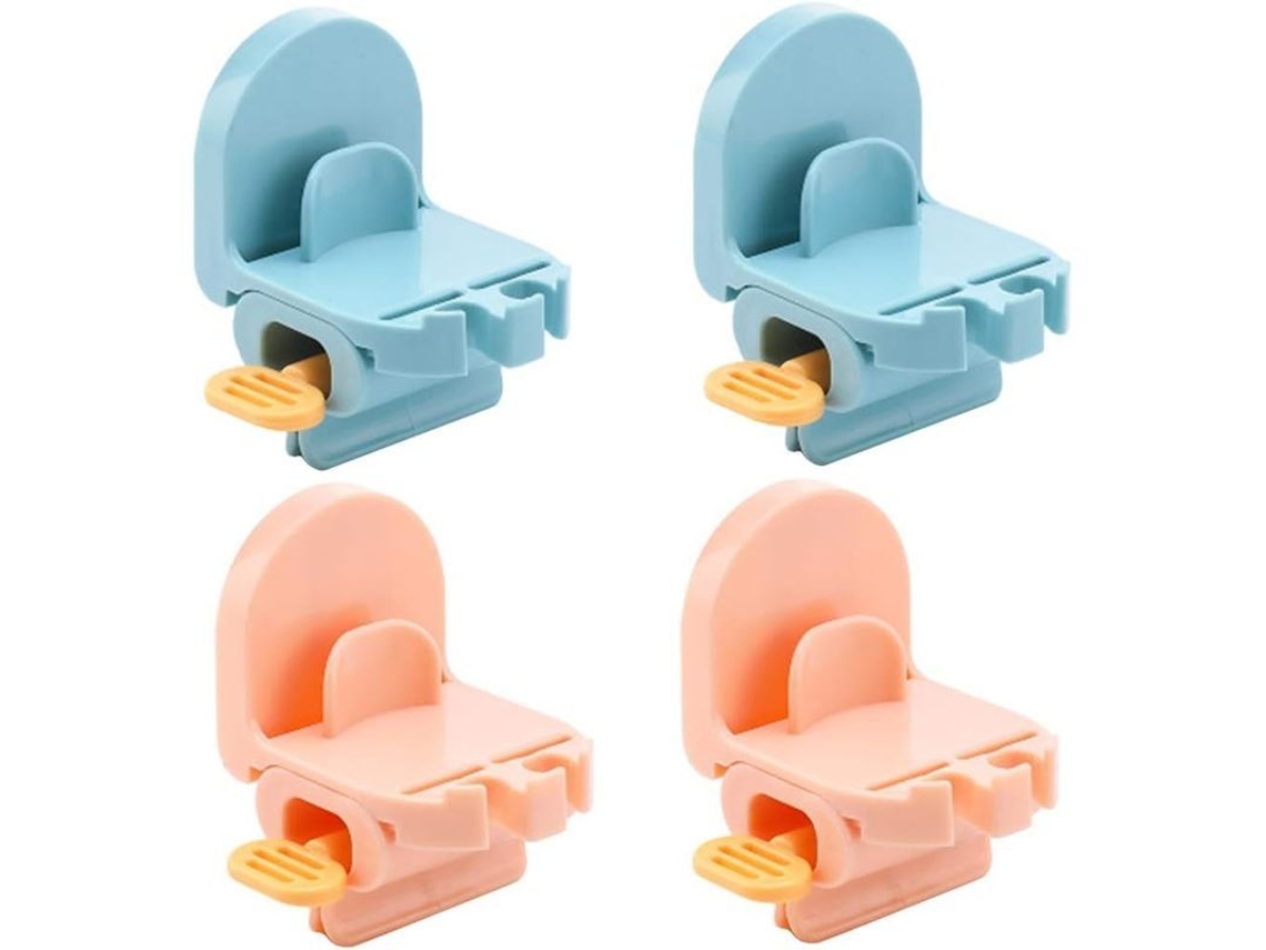 Paquete De 4 Soportes Aplicadores De Pasta Dental En Rollo 3 En 1 Para Montaje En Pared