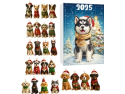 Calendario De Adviento Navidad 2025 Para Perros Bonita Decoraci N Acr Lica 2d 24 D As Adornos Navide Os Ideales Cumplea