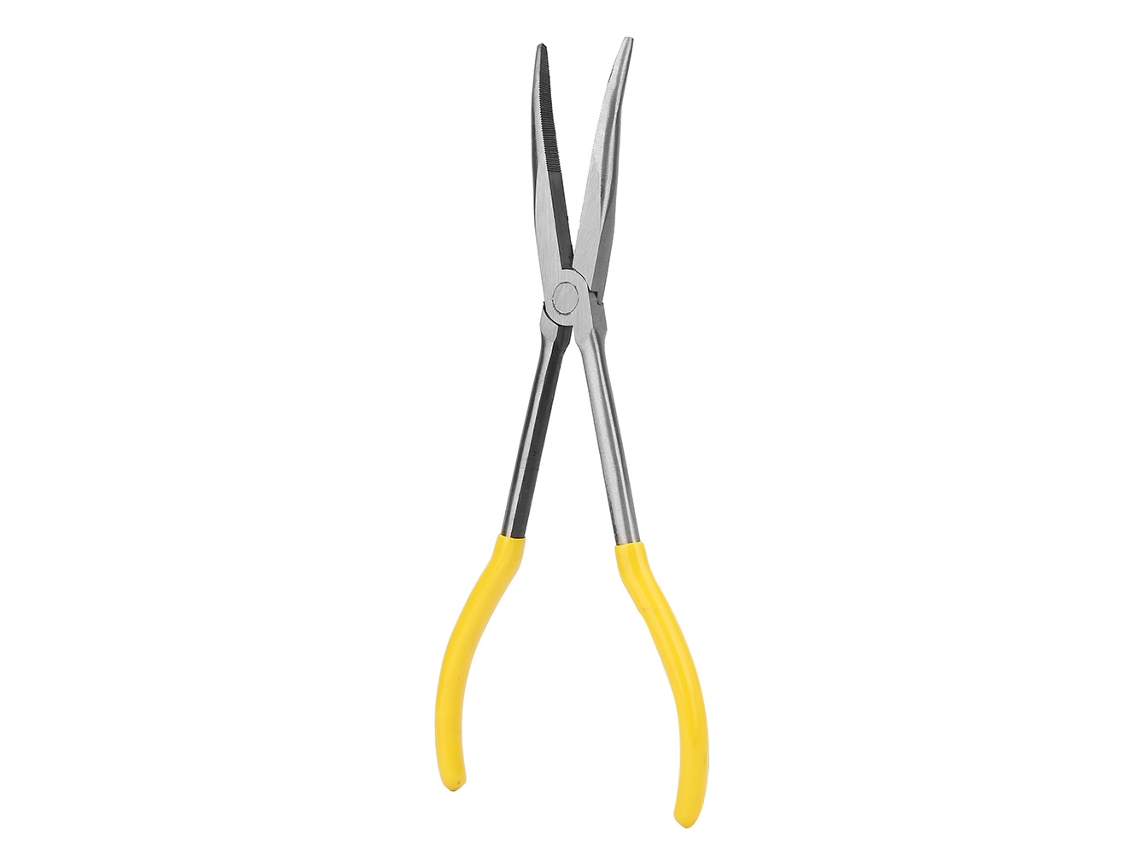 Alicates Profesionales De Punta Larga De 28 Cm (11 Pulgadas) Con Punta Curva De 25° Para Cortes Precisos, Ligeros (257 G), 28 Cm (28 Cm)