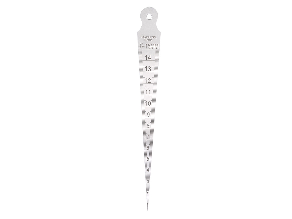 Calibrador Cónico De Acero Inoxidable Para Inspección De Soldadura, Con Medidas De 1 A 15 Mm (sistema Métrico/imperial).