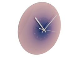 Reloj De Pared Silencioso De Cristal De 30 Cm Con Mecanismo Suave, Funciona Con Pilas, Color Azul Degradado.
