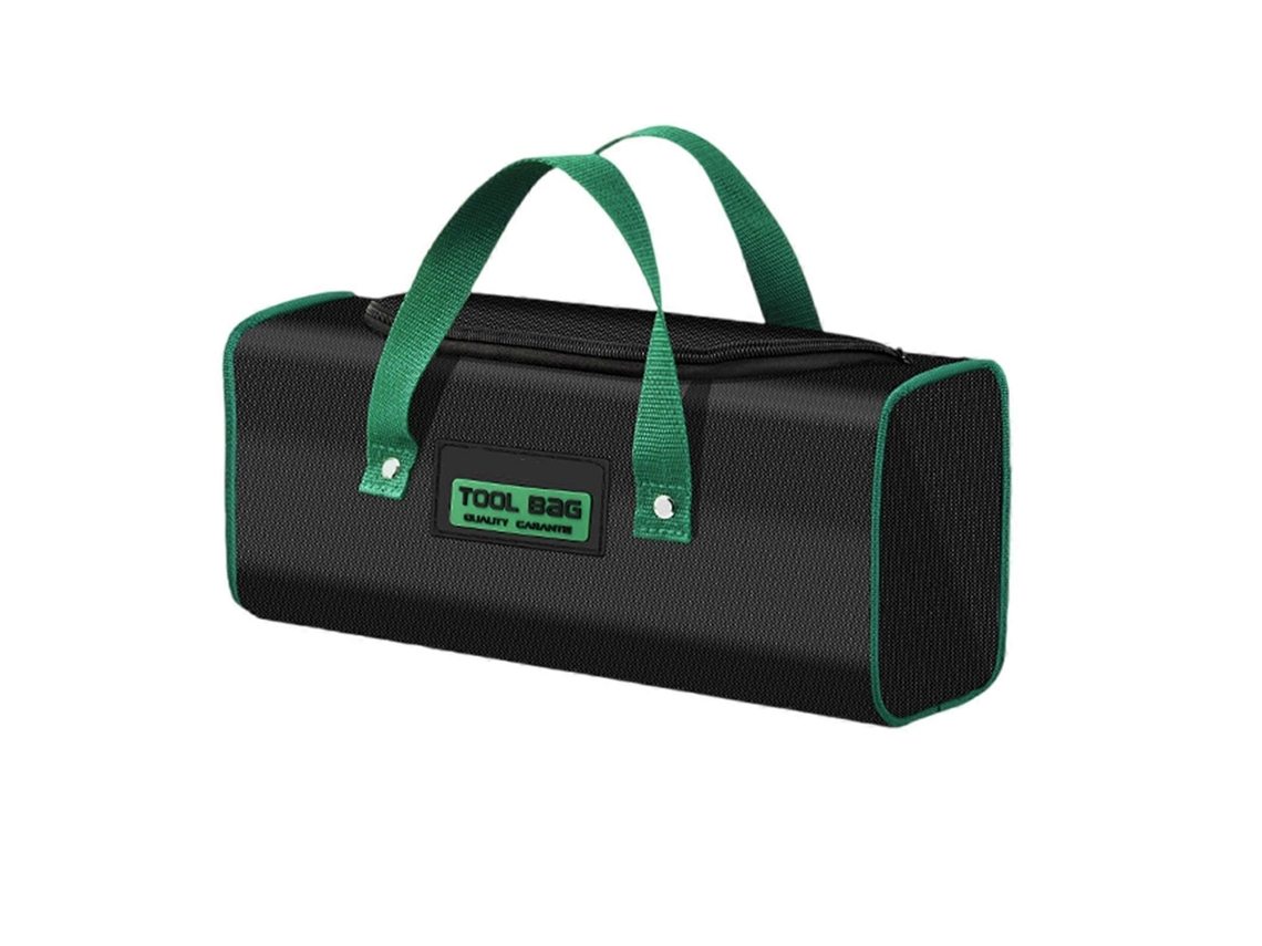 Bolsa de herramientas portátil para electricistas con costuras reforzadas, tejido Oxford resistente al agua, organizador de herramientas para exteriores.