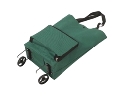 Carrito de compra plegable con ruedas, gran capacidad, forma rectangular, verde, 48,00 x 28,00 x 18,00 cm, paquete de 1 unidad.