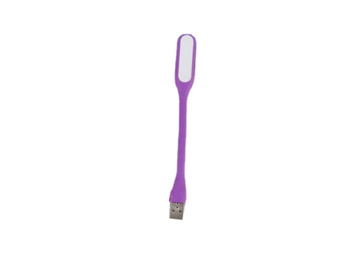 Luz De Lectura Led Usb Portátil De 5 V, Mini Luz Nocturna Púrpura Ajustable Para Portátil Y Batería Externa.