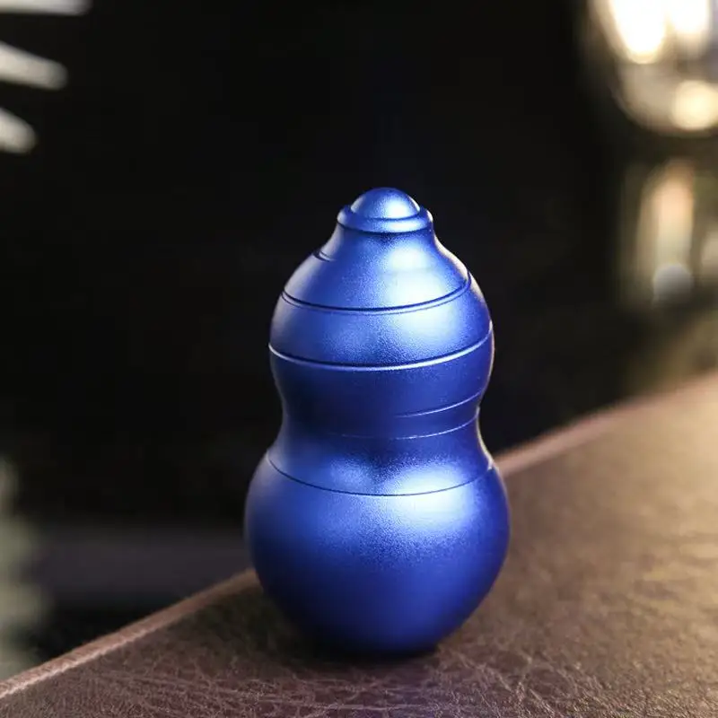 (azul) Cabrestante De Levitación Magnética, Deslizador Mecánico, Empujador De Tarjetas, Mini Fidget Spinner