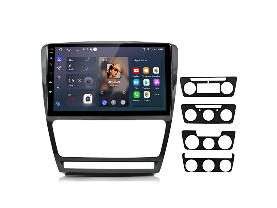 Gps 4g 64g Android 13 Rádio Carplay Gps Para Skoda Octavia Ii 1z3 1z5 2008 2013