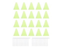 20 Cubiertas De Plástico Reutilizables Para Campanas De Jardín Con 40 Alfileres Para Plantas Y Hortalizas Verdes.