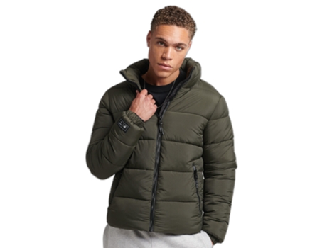 Abrigo para Hombre SUPERDRY (XL - Poliéster - Multicolor)