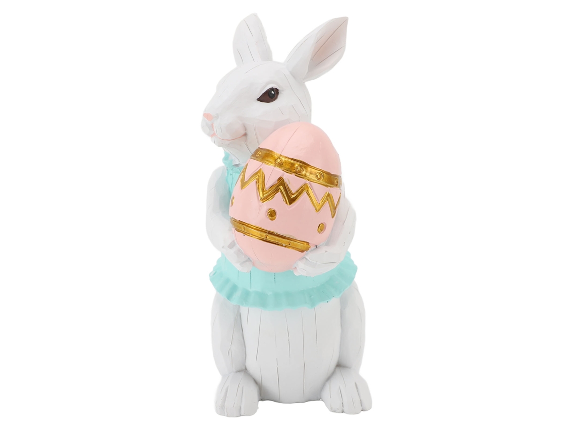 Figura de conejo para decoración del hogar y fiestas.