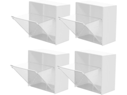 Juego de 4 cajas organizadoras de pared para cosméticos y otros artículos, práctico organizador de Gokoco