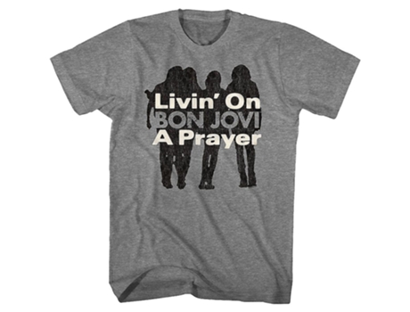 Camiseta ROCKINSTONE Livin' On A Prayer Bon Jovi (XL)