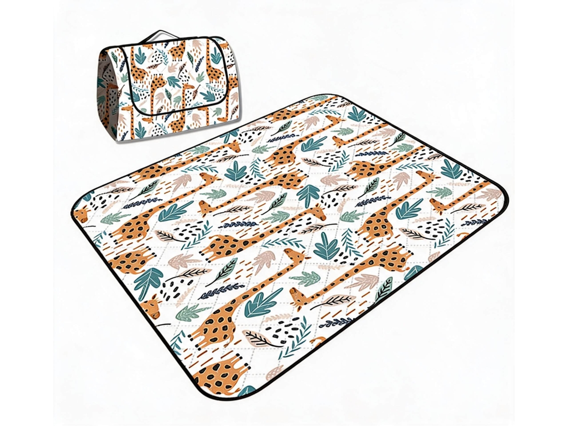 Manta De Picnic De 200 X 200 Cm, Impermeable, Resistente A La Arena, Portátil Y Lavable. Digitallab