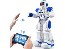 Robot De Control Remoto Para Niños Robot Programable Inteligente Con Controlador De Infrarrojos Azul Gertiz