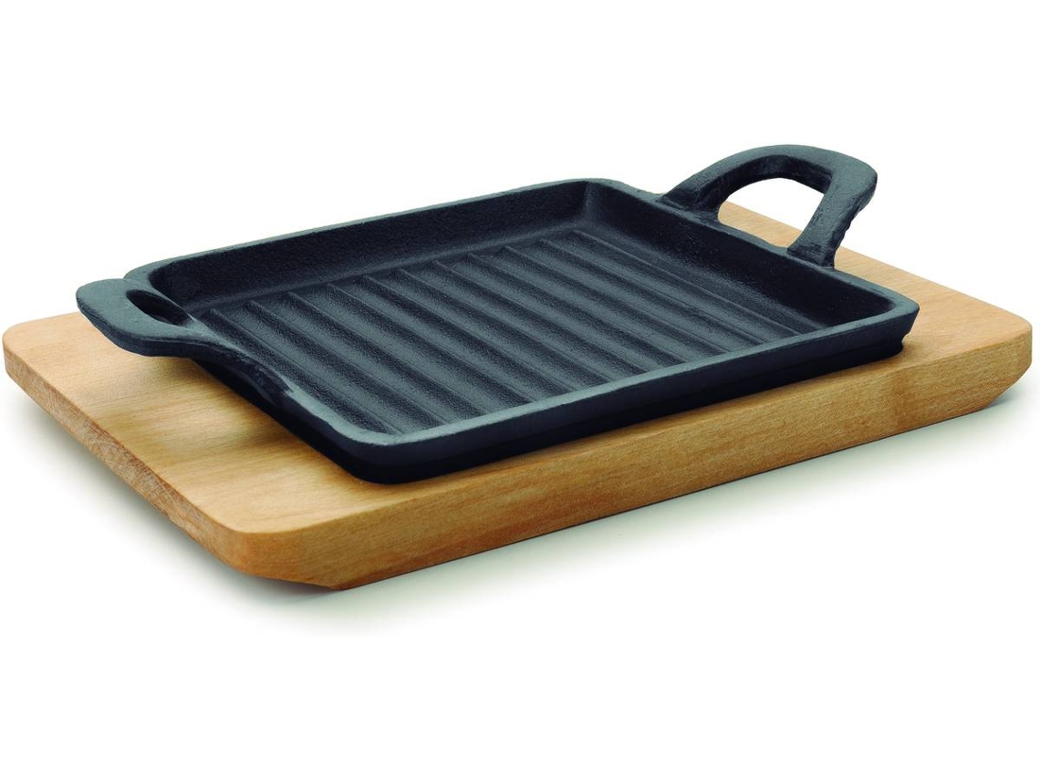 Plancha de Asar + Base LACOR Mini Grill Cuadrado