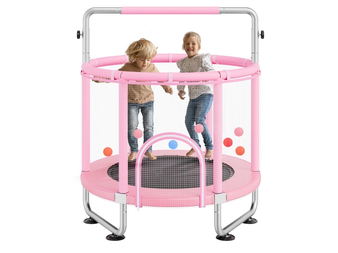 Trampolín infantil de 147 cm con red de seguridad y accesorios Tekmaquinas