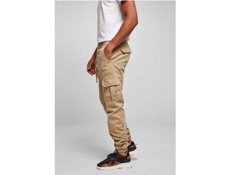 Pantalones de Chándal para Hombre URBAN CLASSICS (XXL - Algodón - Beige)