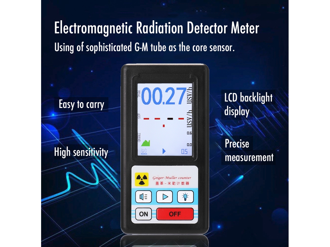 Detector de radiación nuclear, contador Geiger, dosímetro personal, rayos X beta y gamma/MARK