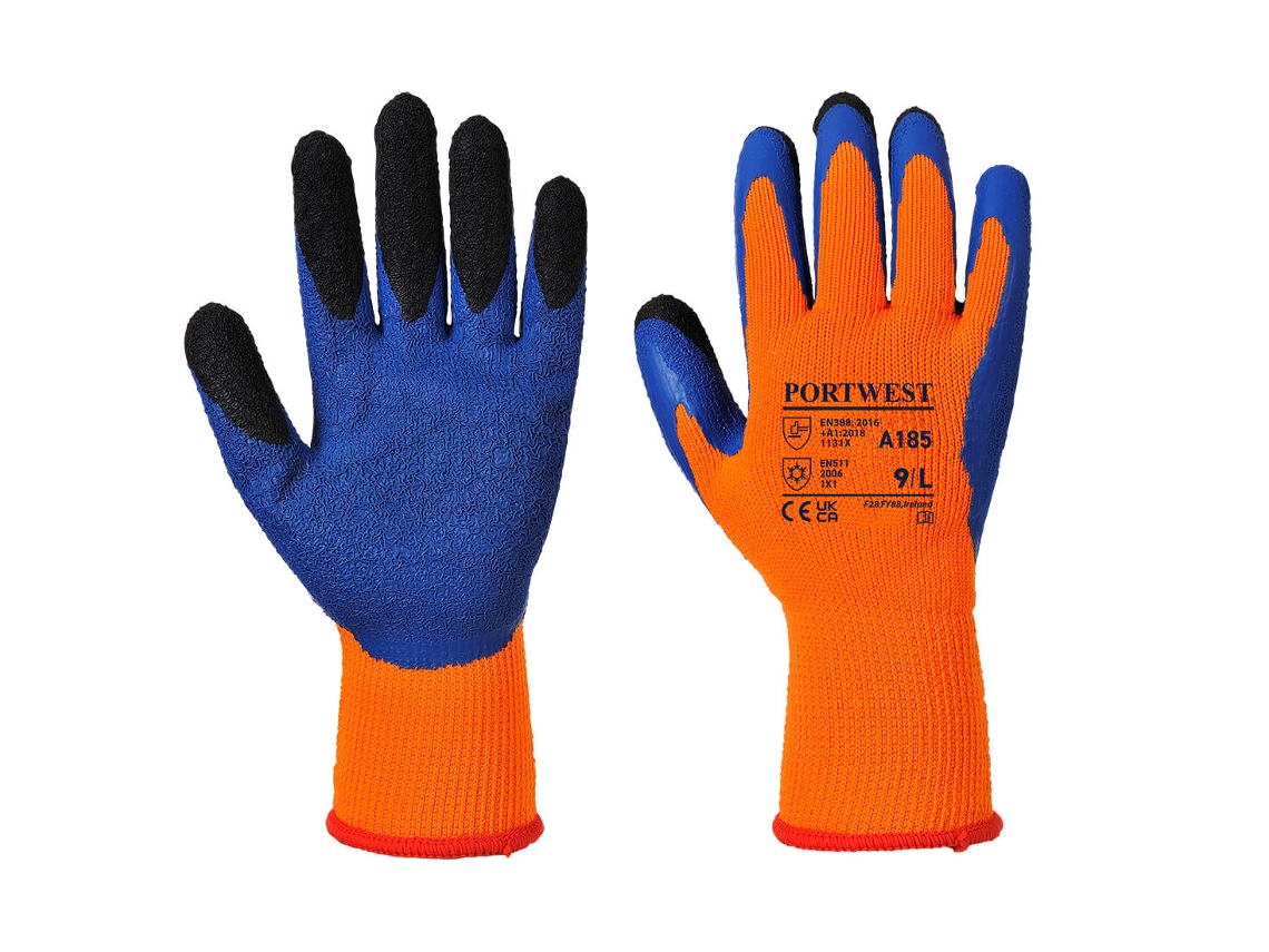 Guante Duo Therm de alta durabilidad y confort térmico / Azul Amarillo / L Portwest