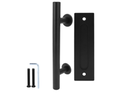 Manija De Acero Al Carbono Negro De Doble Cara Para Puertas Corredizas De Armarios.