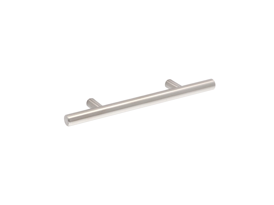Tirador para mueble de acero inoxidable. Estilo Contemporáneo. Distancia entre ejes 96. en Acero Inoxidable SatinadoCAMBIO DE HARDWARE