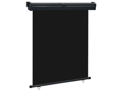 Toldo lateral para balcón 145x250 cm negro Dkd Home Decor