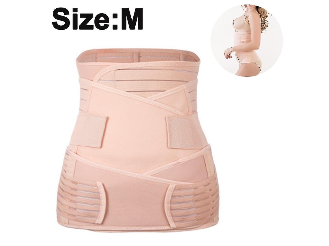 Omni-faja Pós-parto 3 Em 1, Cinto Abdominal Para Recuperação Pós-natal, Suporte Lombar E Pélvico, Modelador Corporal Pós-parto M
