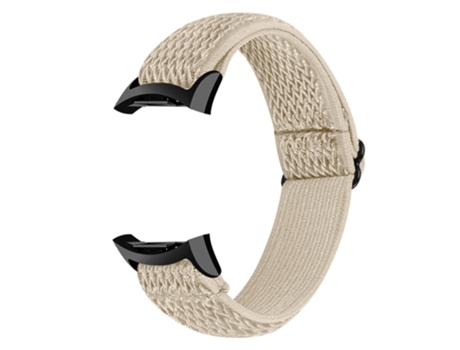 Correa de nailon tejido ajustable para Samsung Gear Fit2 SM-R360 - albaricoque