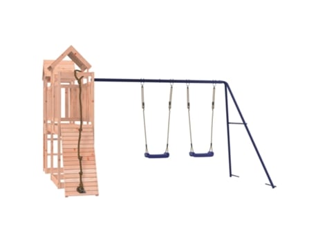 vidaXL Parque infantil de exterior madera maciza Douglas