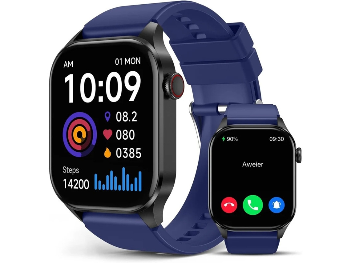 Reloj inteligente con infrarrojos reales, monitor de oxígeno en sangre, pantalla AMOLED de 2,04 pulgadas, monitor de frecuencia cardíaca y Bestvite