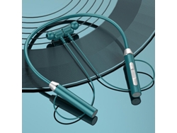 Auriculares inalámbricos Bluetooth con sonido envolvente estéreo, micrófono y banda magnética para el cuello. Mdug