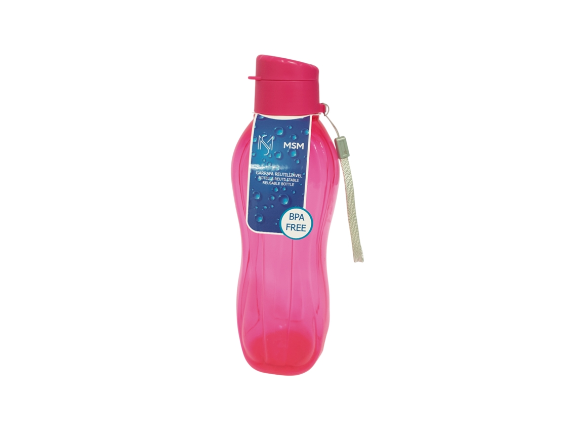 Botella de plástico My Home de 800 ml - Rosa