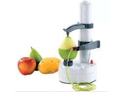 Pelador de frutas eléctrico, pelador rotatorio de acero inoxidable, pela frutas rápida y fácilmente. Tommy01