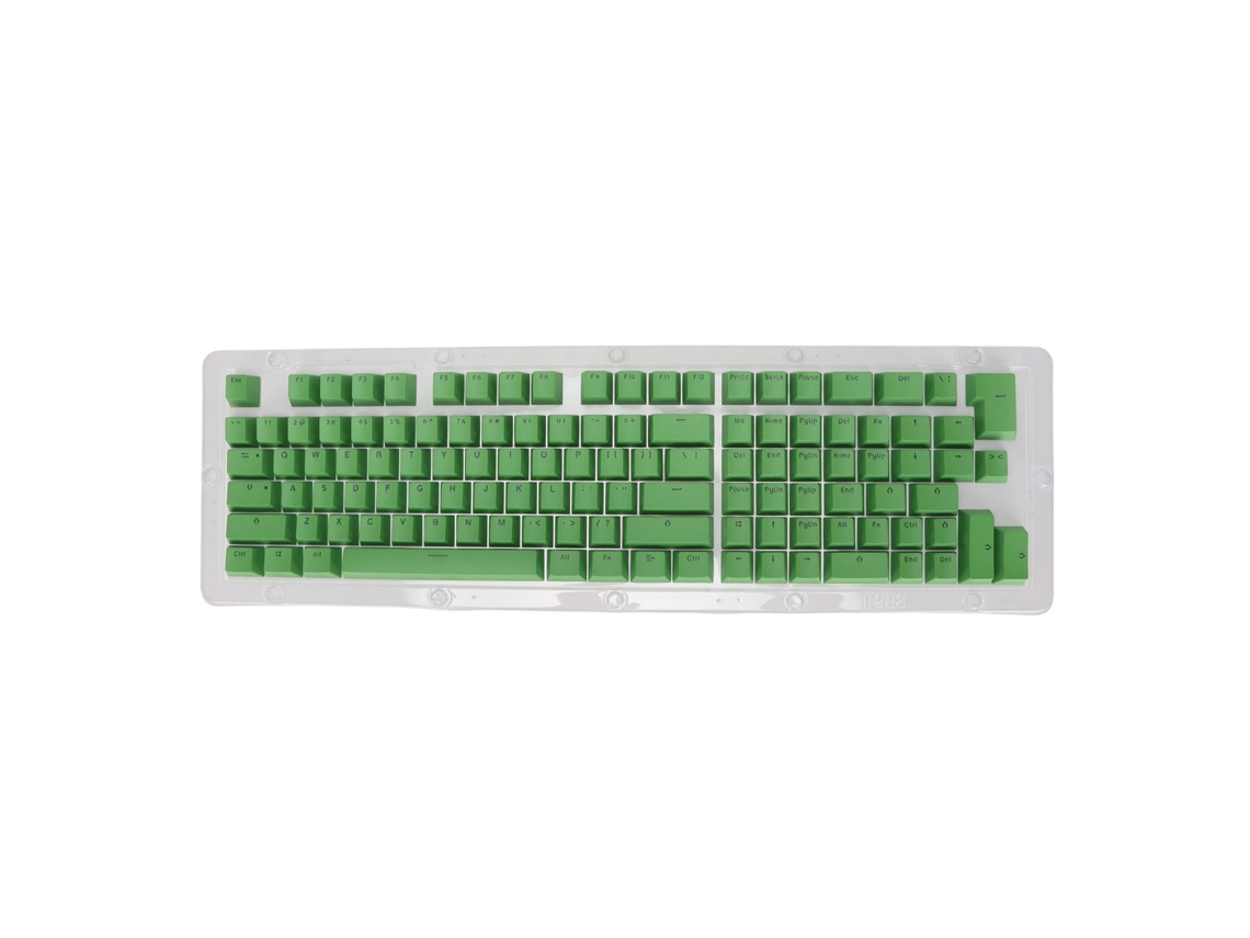 Teclas De Teclado Mecánico Pbt De 114 Teclas, Altura Oem, Color Verde Queso Translúcido.
