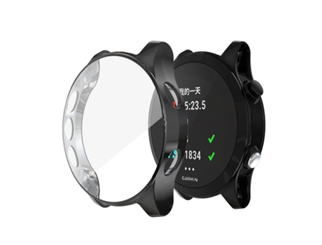 Caja de reloj galvanizada de TPU Garmin Forerunner 935 (negro)