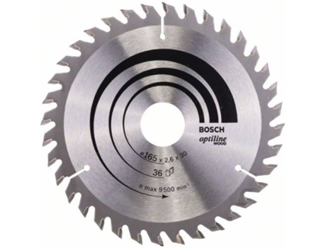 Disco de Sierra Circular BOSCH Optiline Madera 165x30x2.6 mm - 36