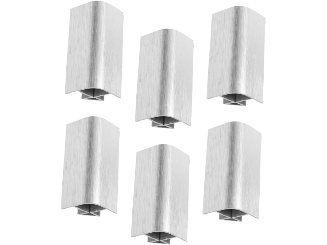 Escuadras Esquina Zócalos Muebles 90° Protectores Plástico Sólido Resistentes Humedad Cocina Juego 6 Piezas