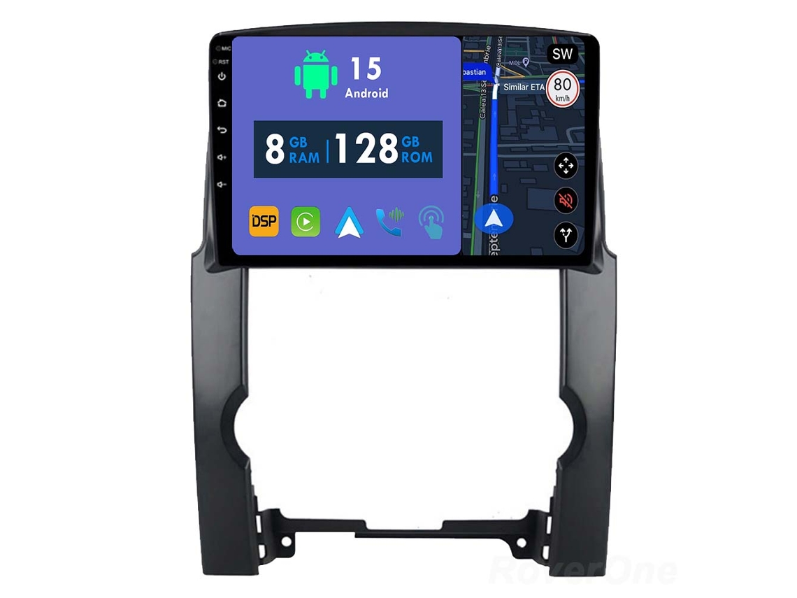 Coche Radio Android Auto Autoradio 8GB RAM 128G ROM CarPlay Navegación GPS Pantalla Táctil RoverOne para Kia Sorento 2 XM 2009 - 2012 