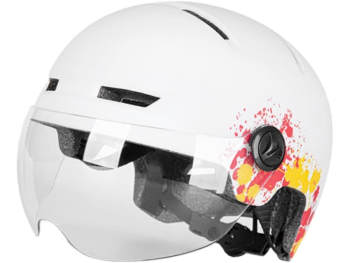 Casco Para Bicicleta Eléctrica Harilla, Equipo De Protección Con Luz Visera, Contra Impactos Adultos, Hombres