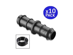 Enlace 16Mm Riego Por Goteo Negro Pack 10 SUINGA