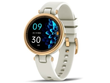 Smartwatches Smartwatches Deportivos Femeninos Monitor de Ritmo Cardíaco y Oxígeno en Sangre Blanco AUJEZON